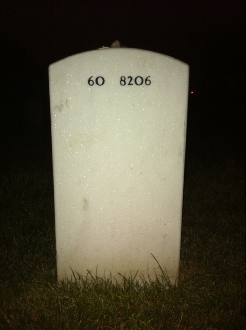Back of headstone — Jason Palmerton