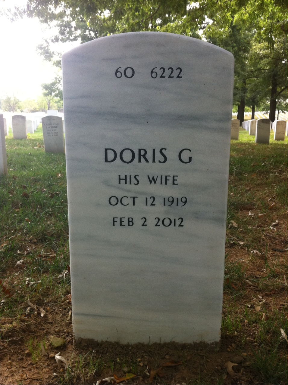 Back of headstone — Bruno Andruska
