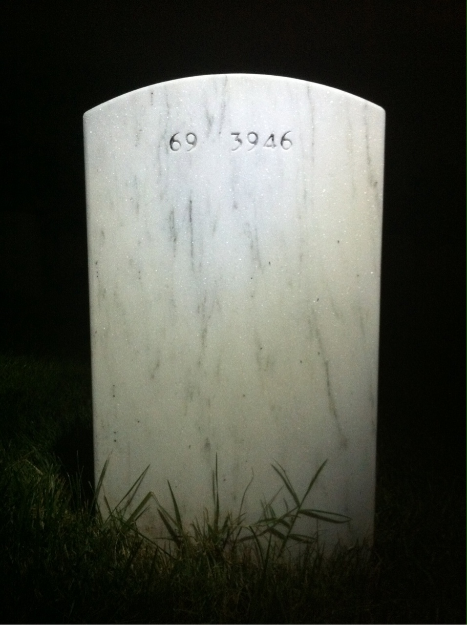 Back of headstone — Michael Thimblin