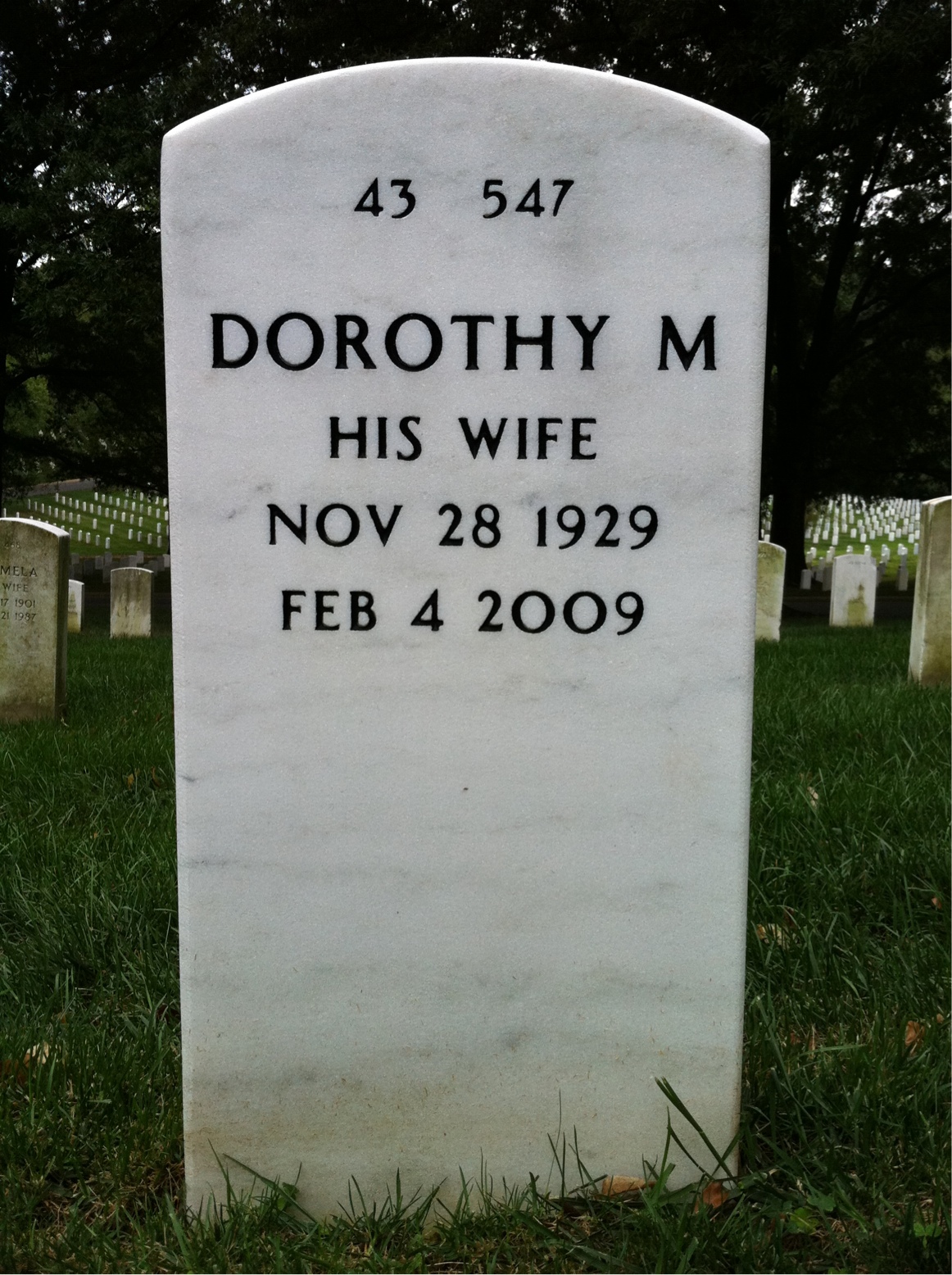 Back of headstone — John Brewington