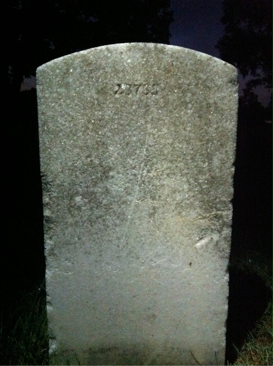 Back of headstone — Harold Allwine