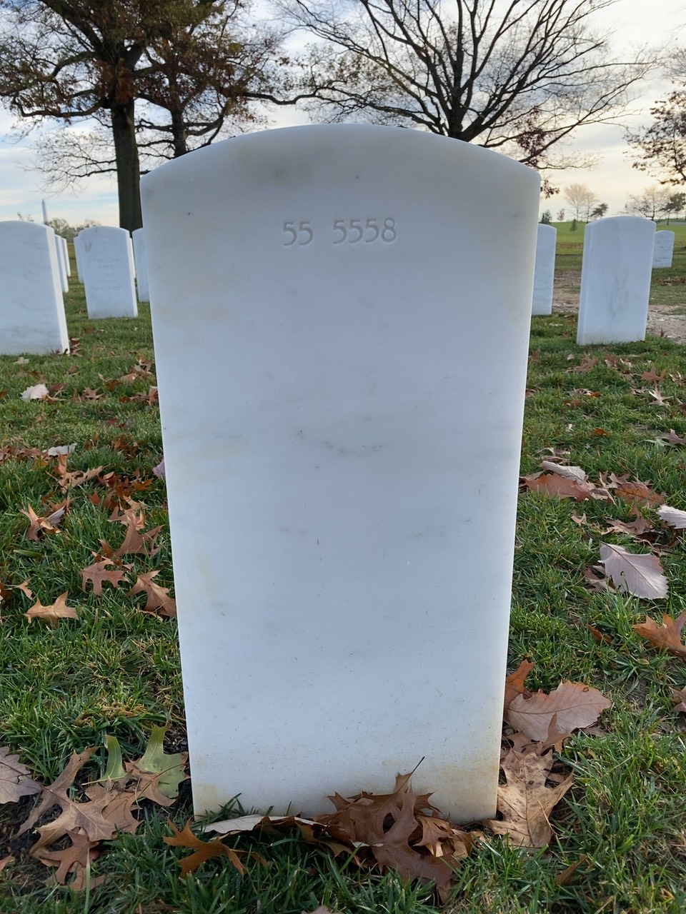 Back of headstone — John Bamford