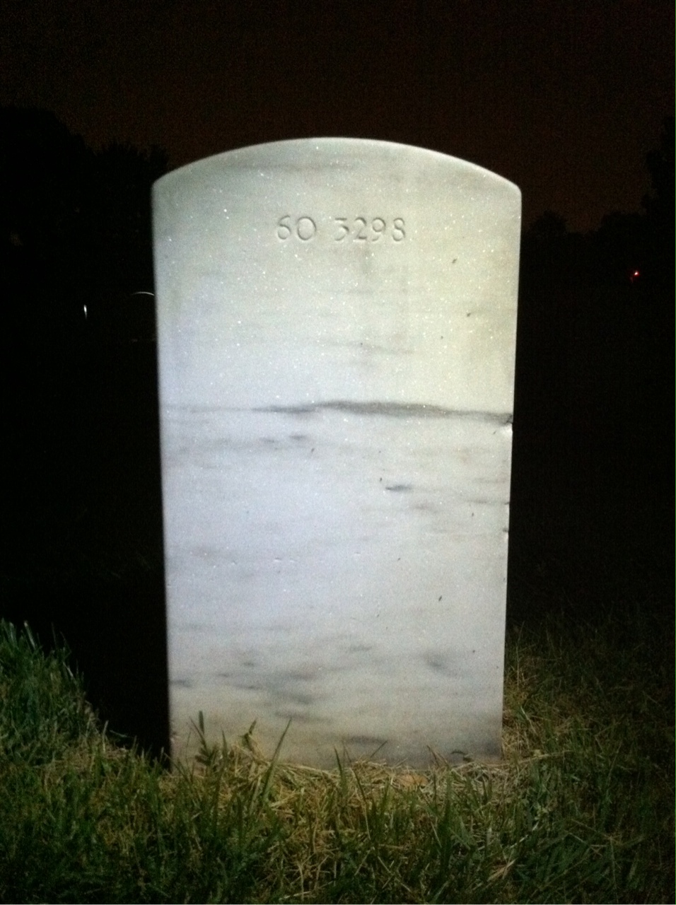 Back of headstone — Walter Matthew Winoski