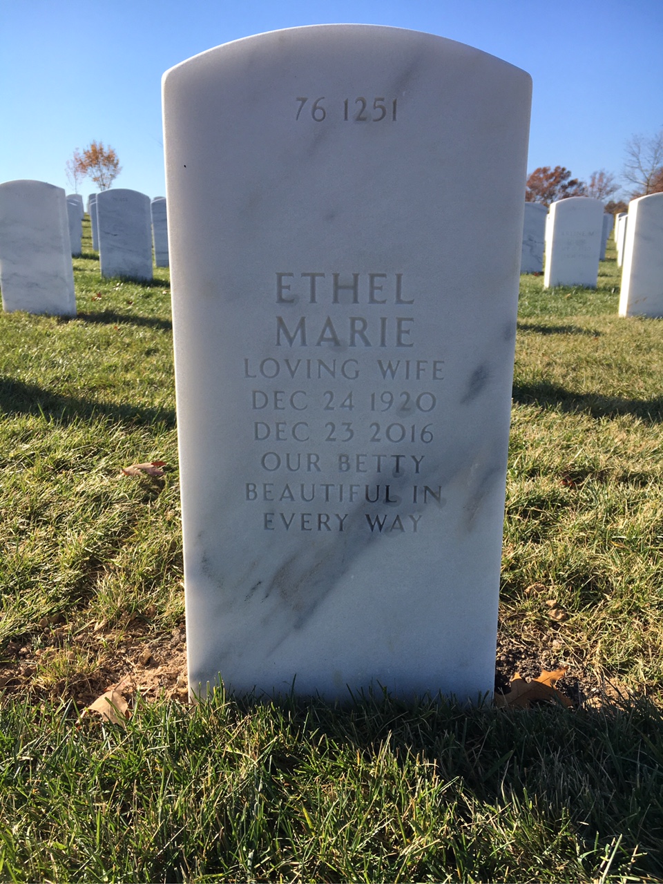 Back of headstone — Joseph Mulholland