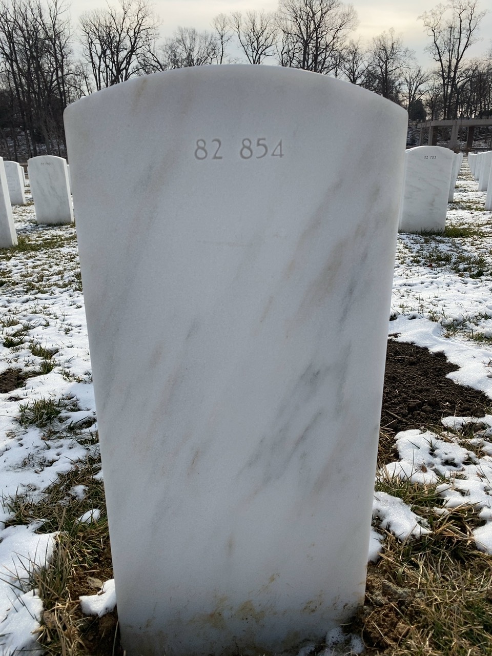 Back of headstone — William Wayne Bradley