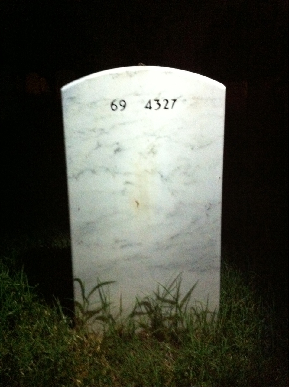 Back of headstone — Douglas Deacon