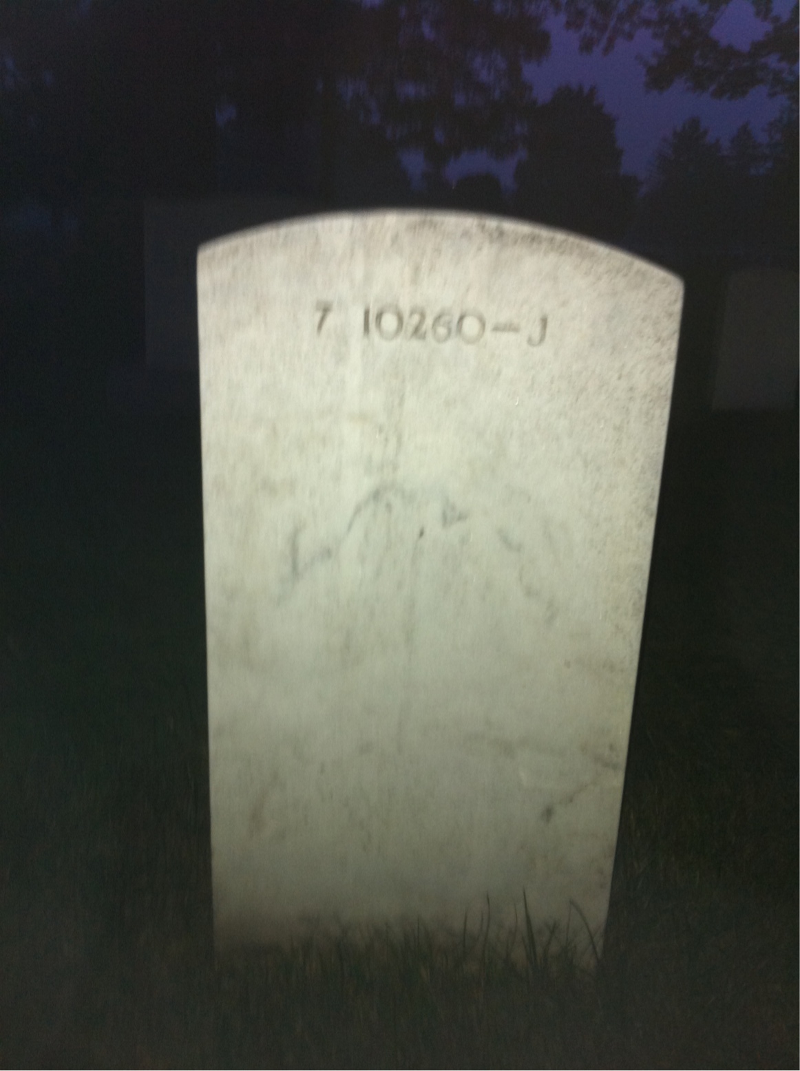Back of headstone — Dorothy Back