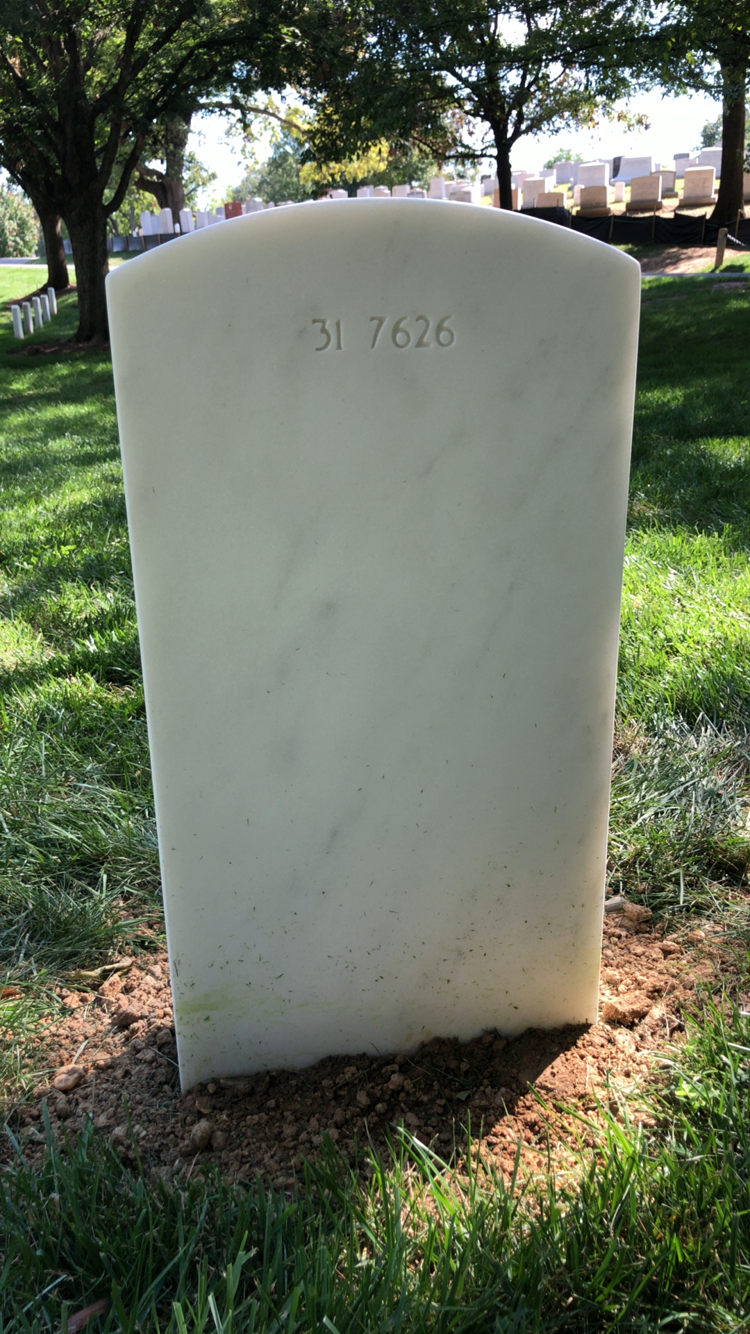 Back of headstone — Stanley E Hurstell