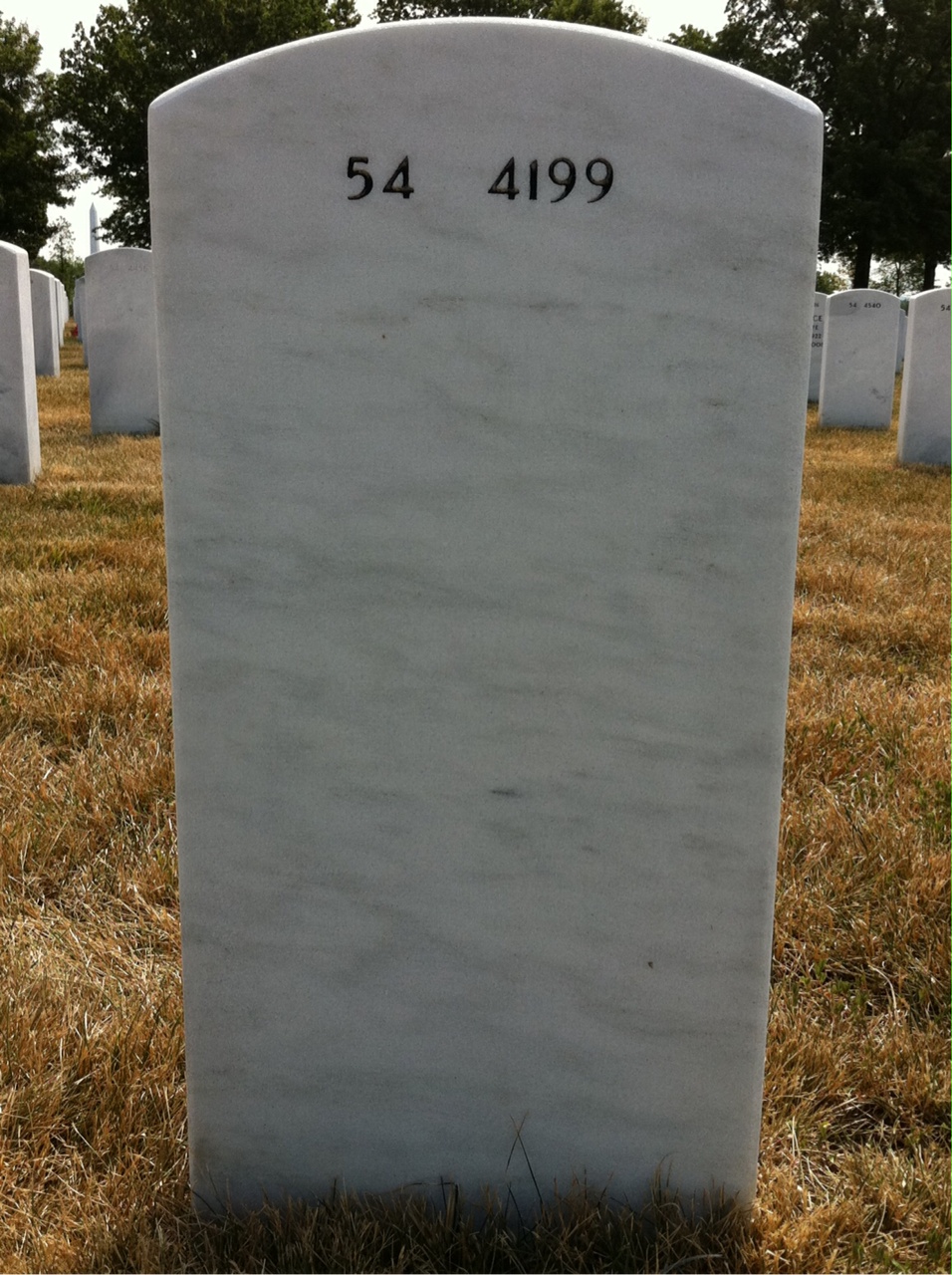Back of headstone — Gregory Petrakis