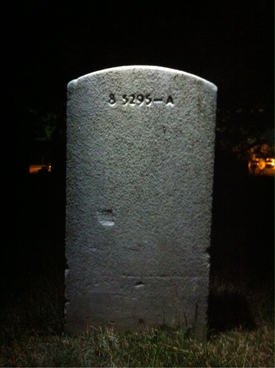 Back of headstone — Nard Moseley