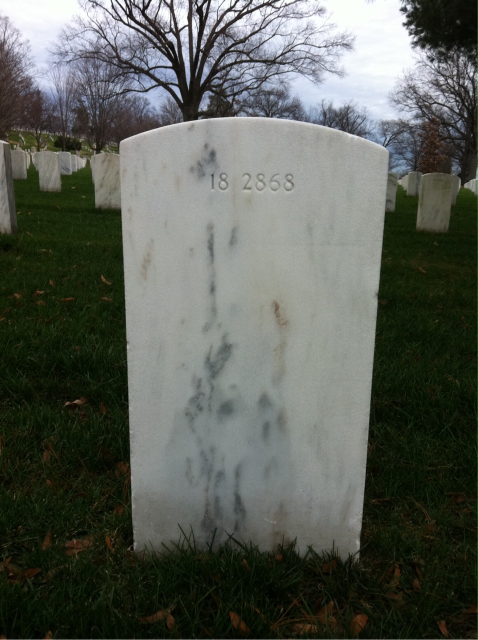 Back of headstone — Joseph Momber