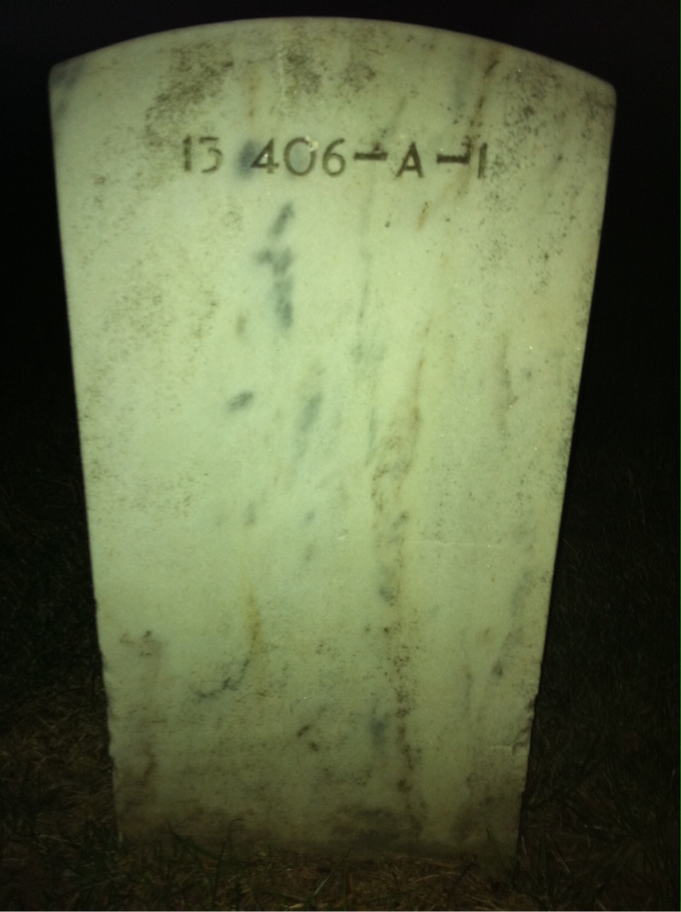 Back of headstone — Paul Crippen