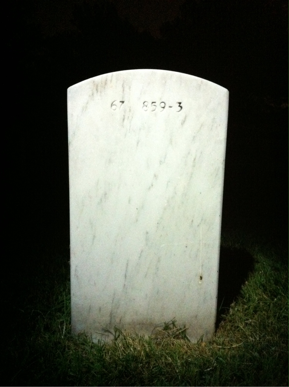 Back of headstone — Kim Payne