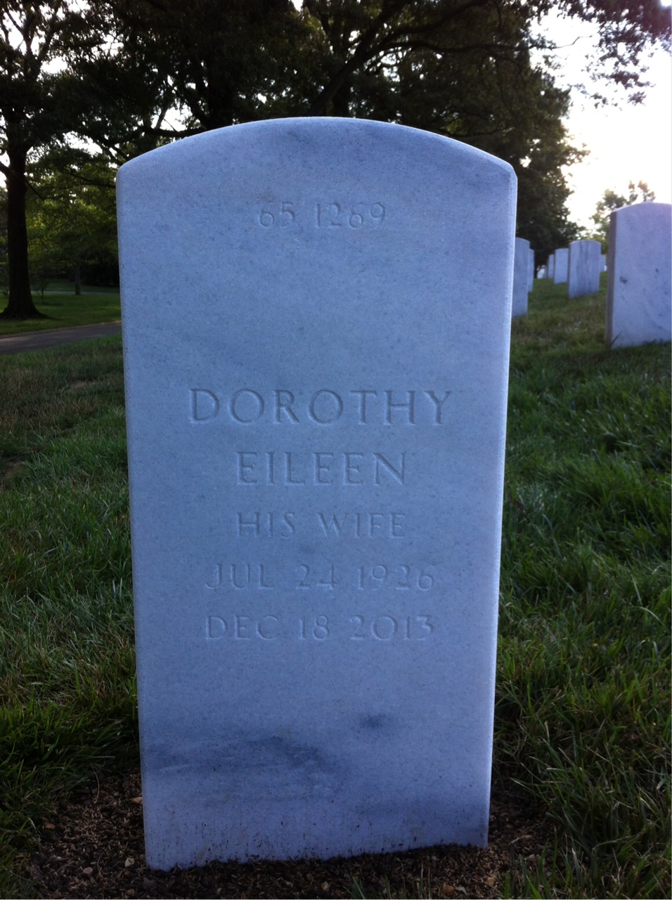 Back of headstone — John Smith