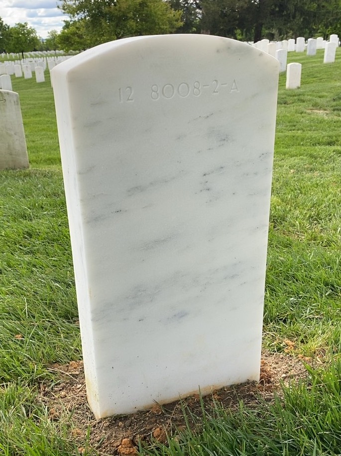 Back of headstone — Angelo N Grandelli