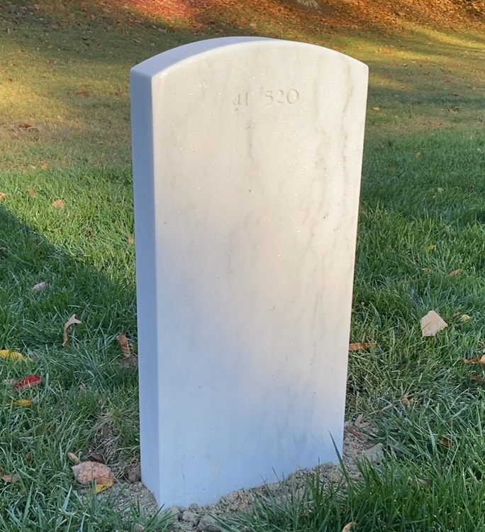 Back of headstone — Wallace B Wills