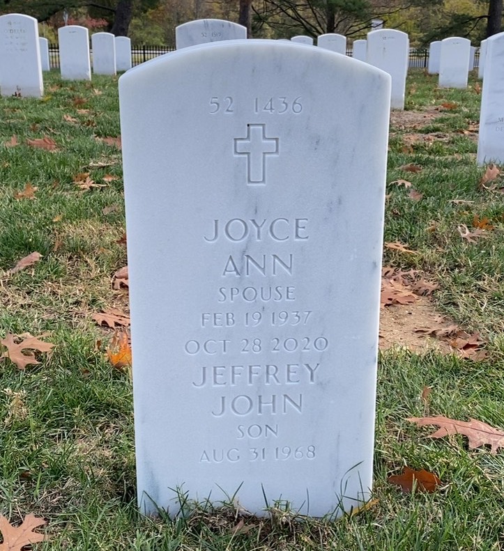 Back of headstone — John Austin