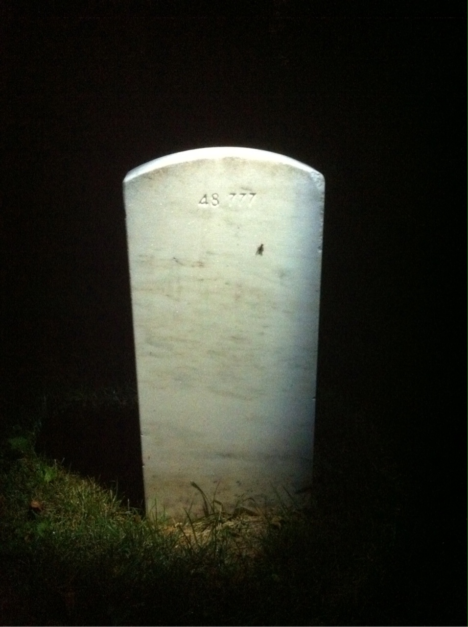 Back of headstone — Mildred Morgan