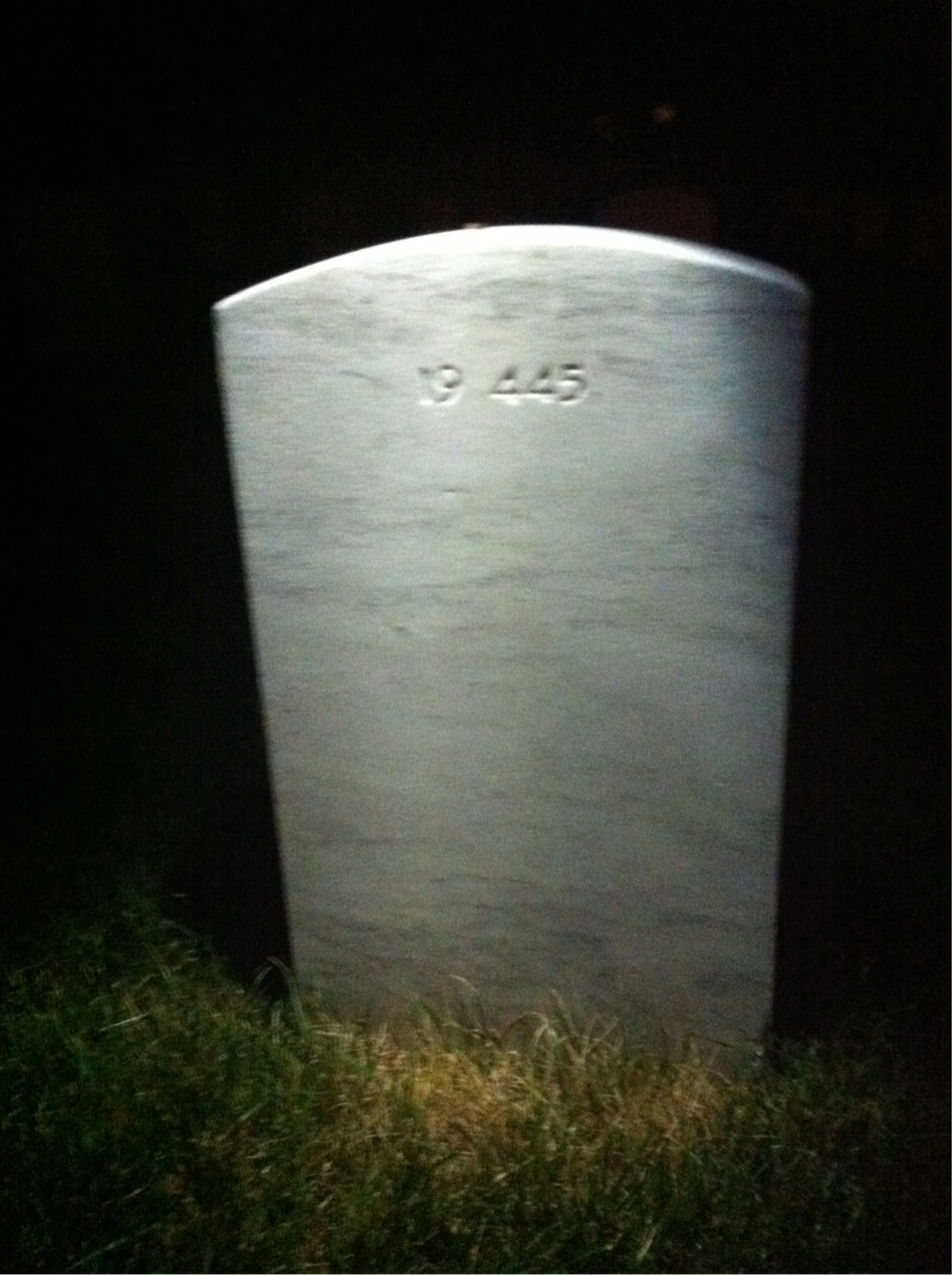 Back of headstone — Joe Moncrief