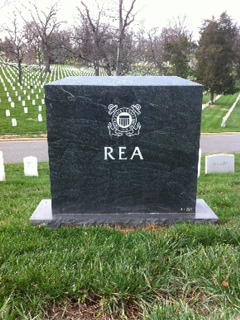 Back of headstone — William Rea