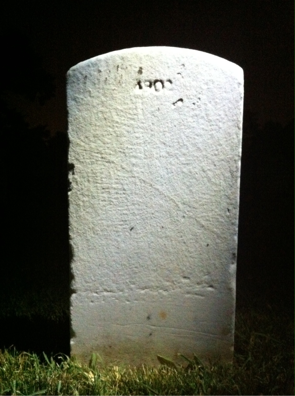 Back of headstone — Luka Milosevic
