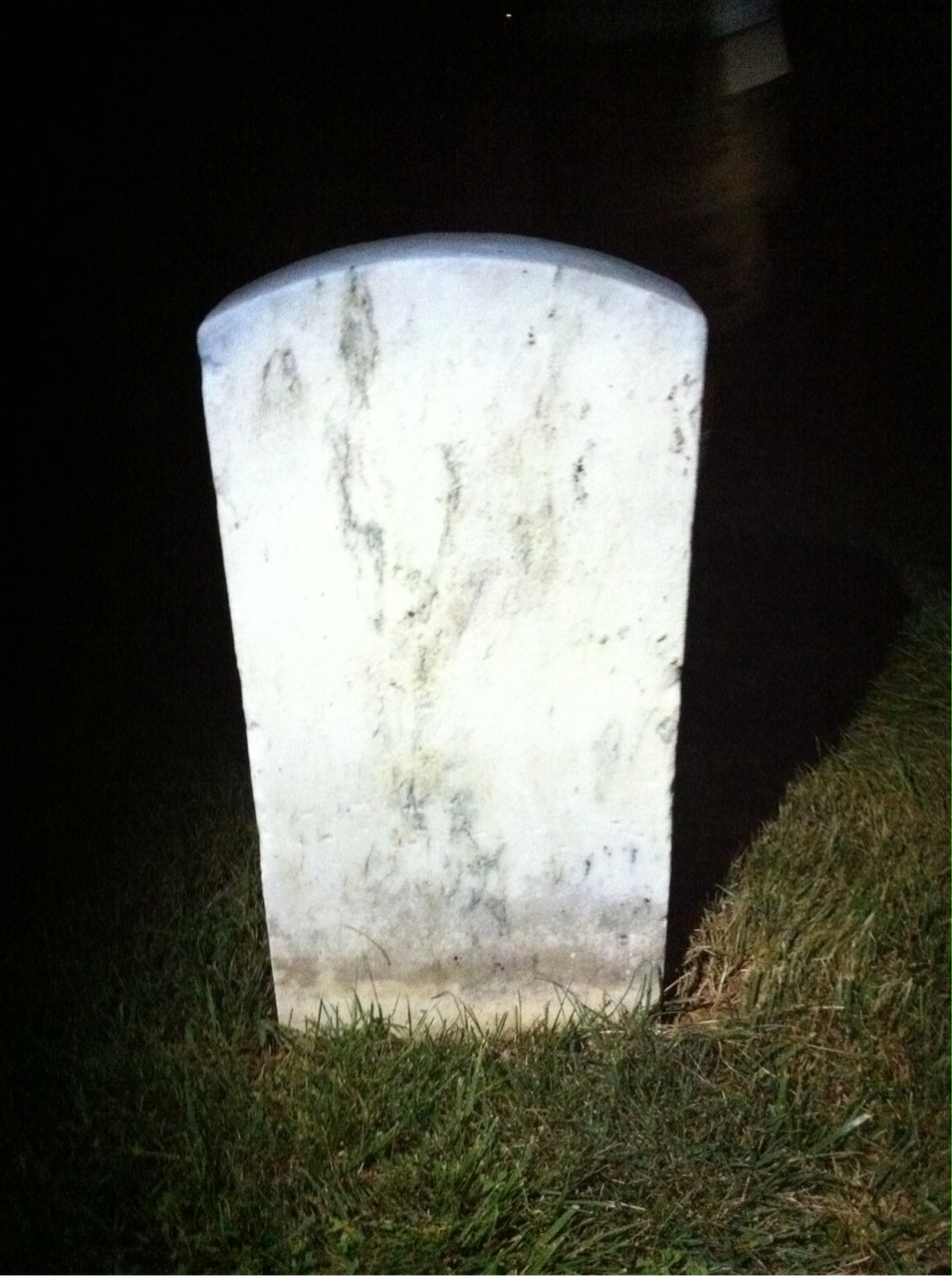 Back of headstone — Daniel Appleton