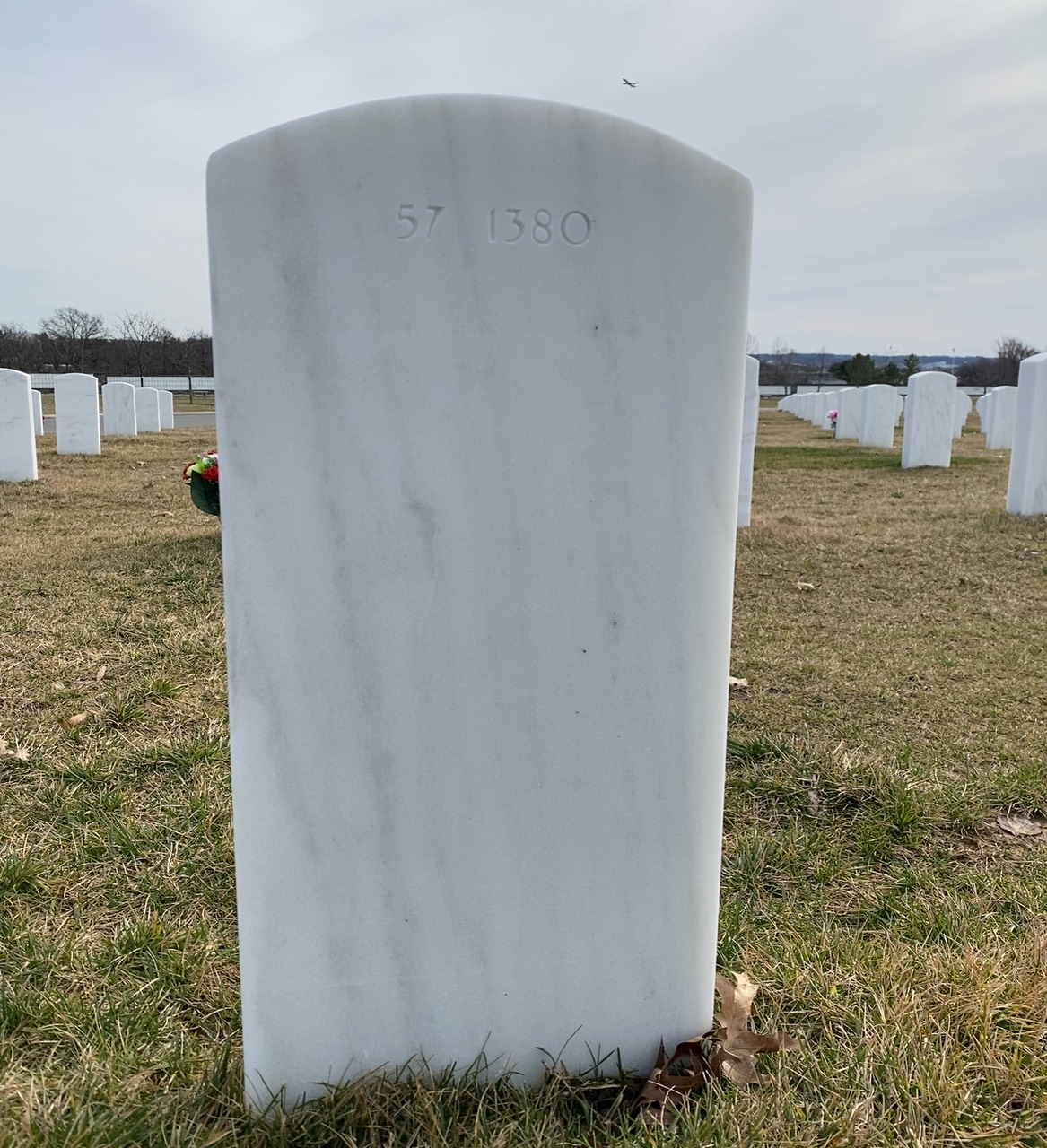 Back of headstone — William Collins Reagan