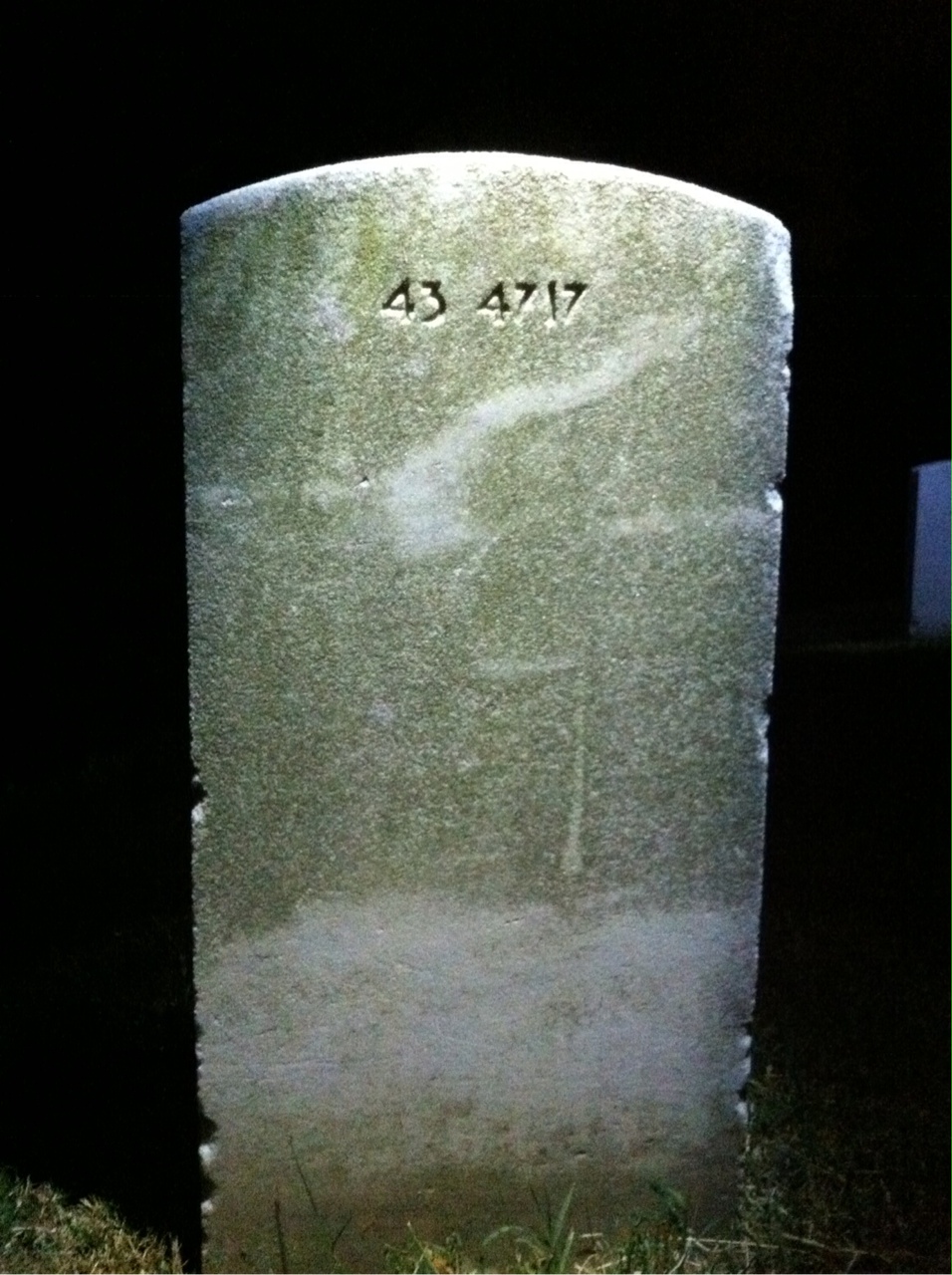 Back of headstone — Ruth Miller