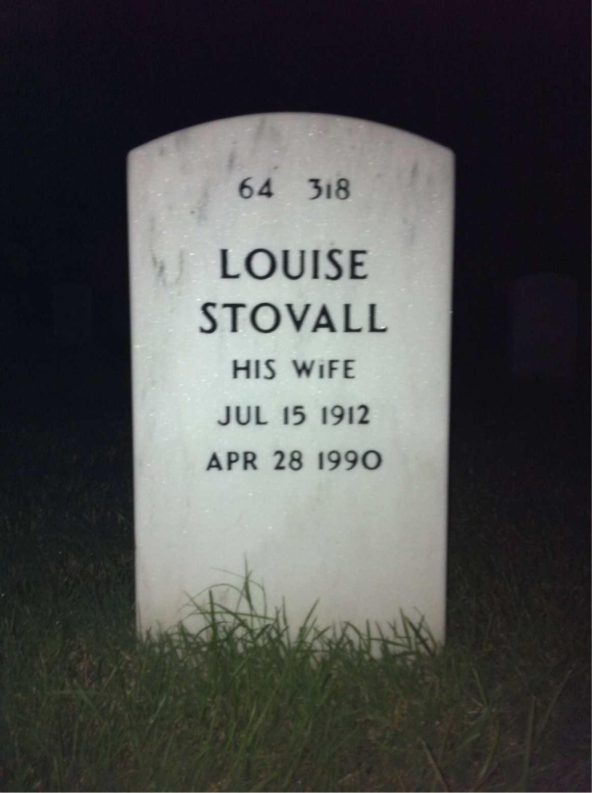 Back of headstone — Samuel Klose