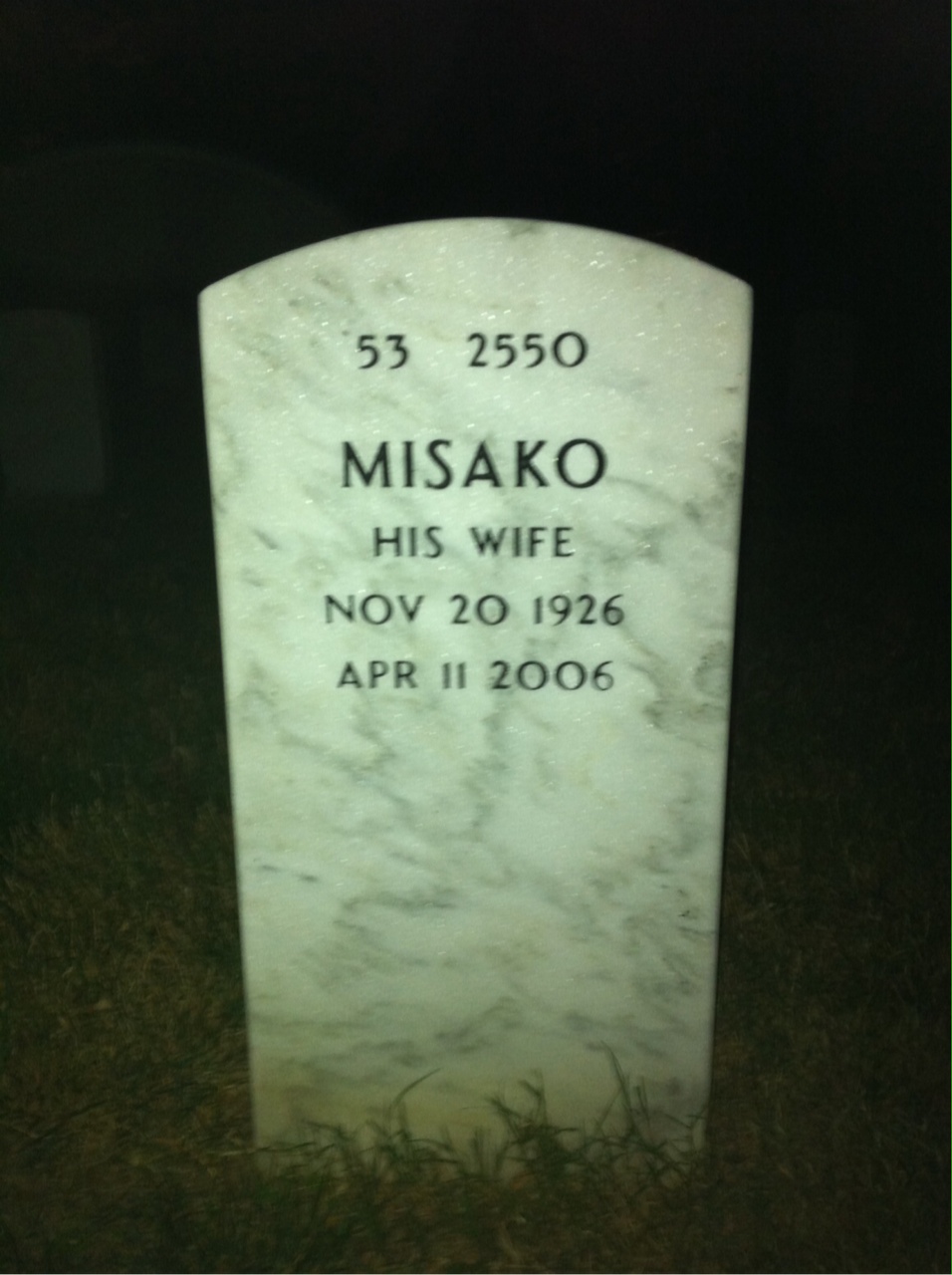 Back of headstone — David Pleasants
