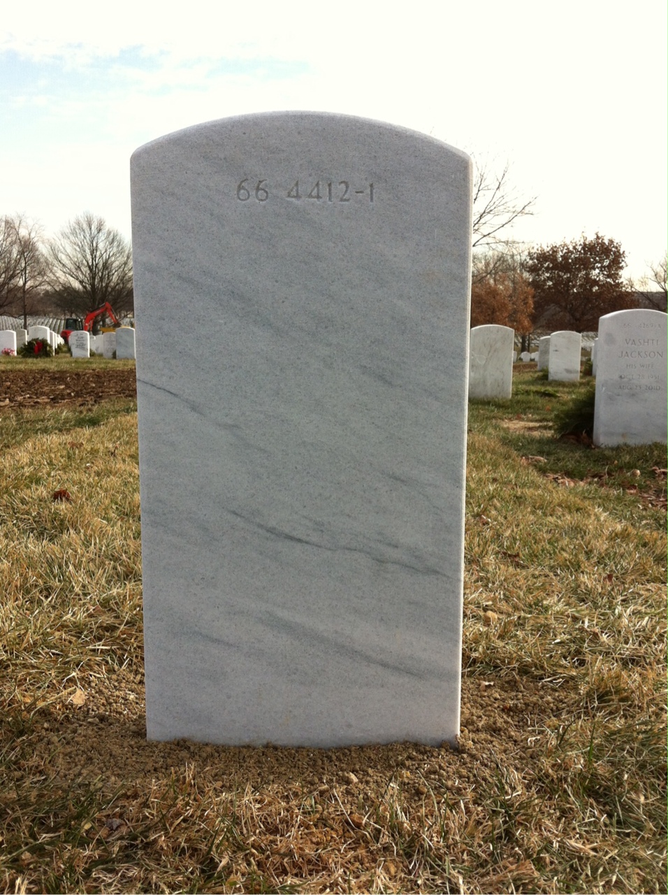 Back of headstone — Richard Kutch