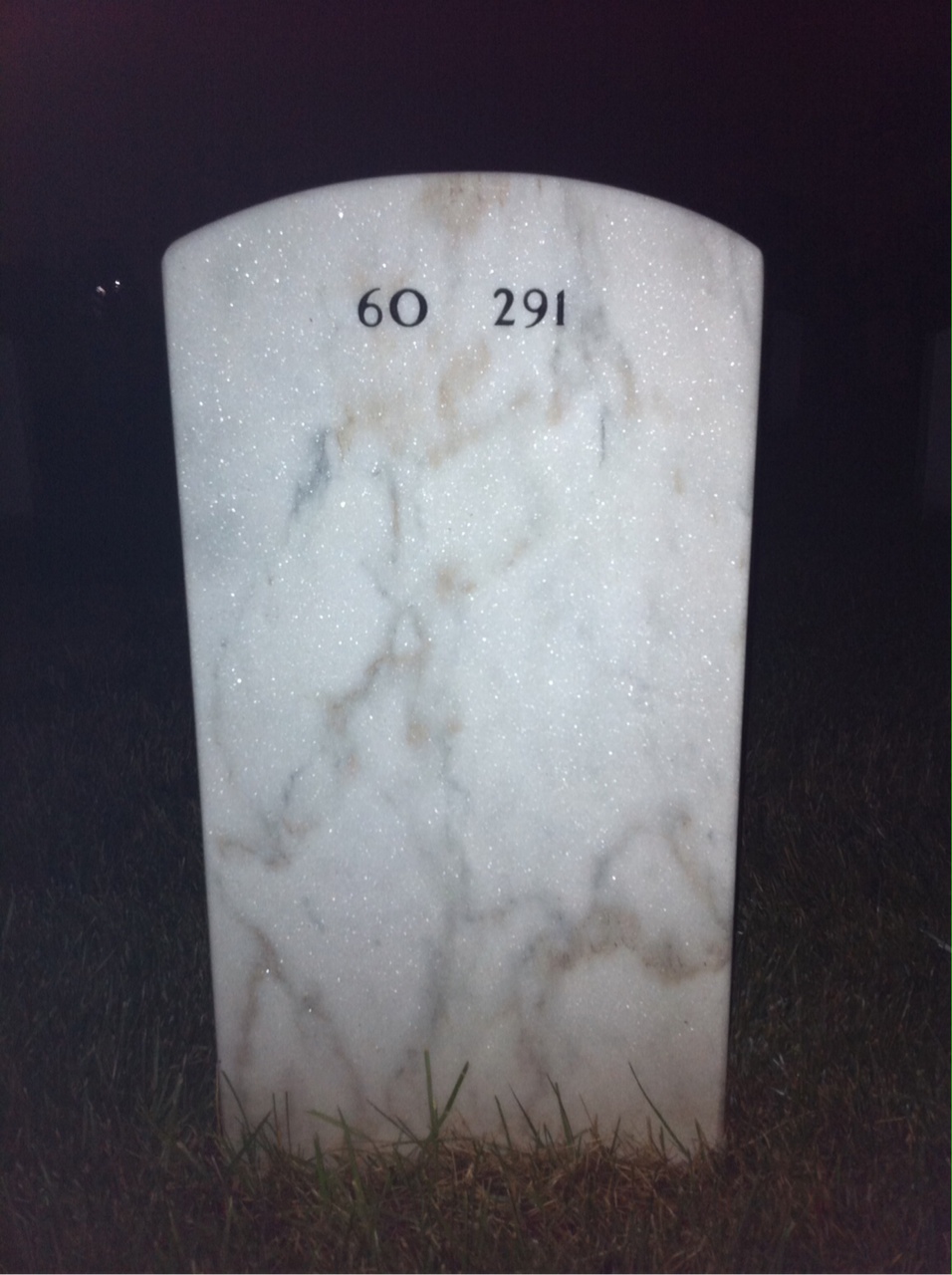 Back of headstone — Alberto Caminos
