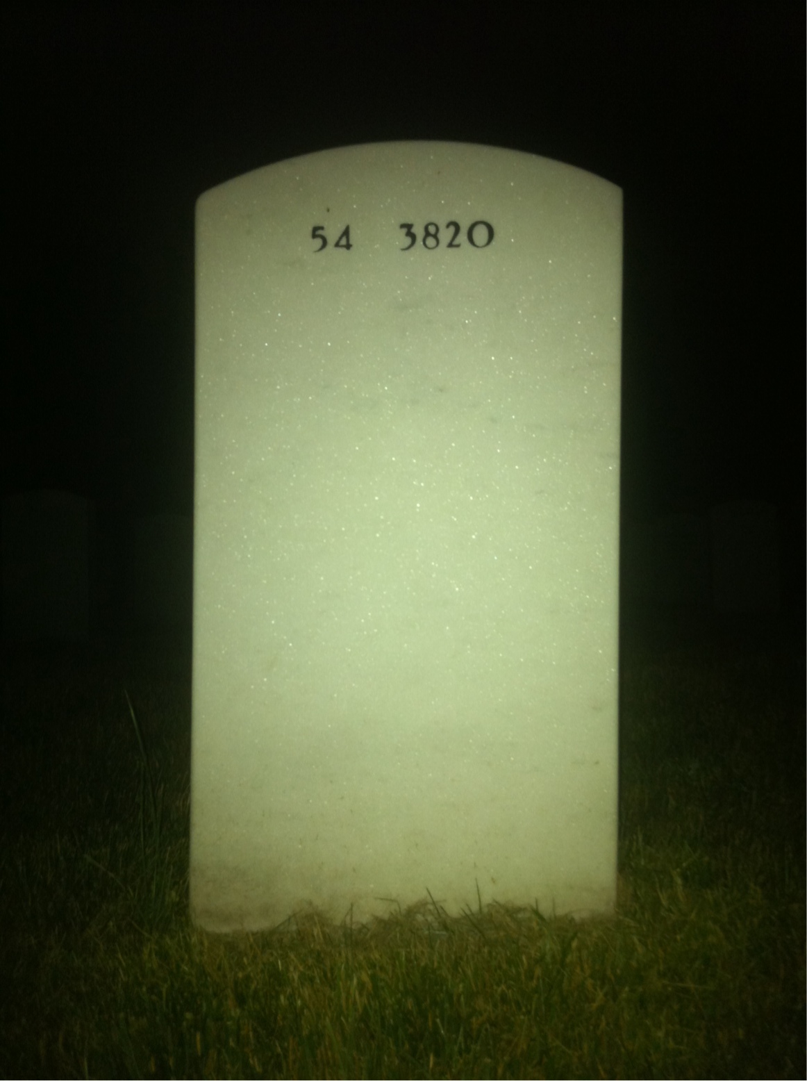 Back of headstone — Earl Carson