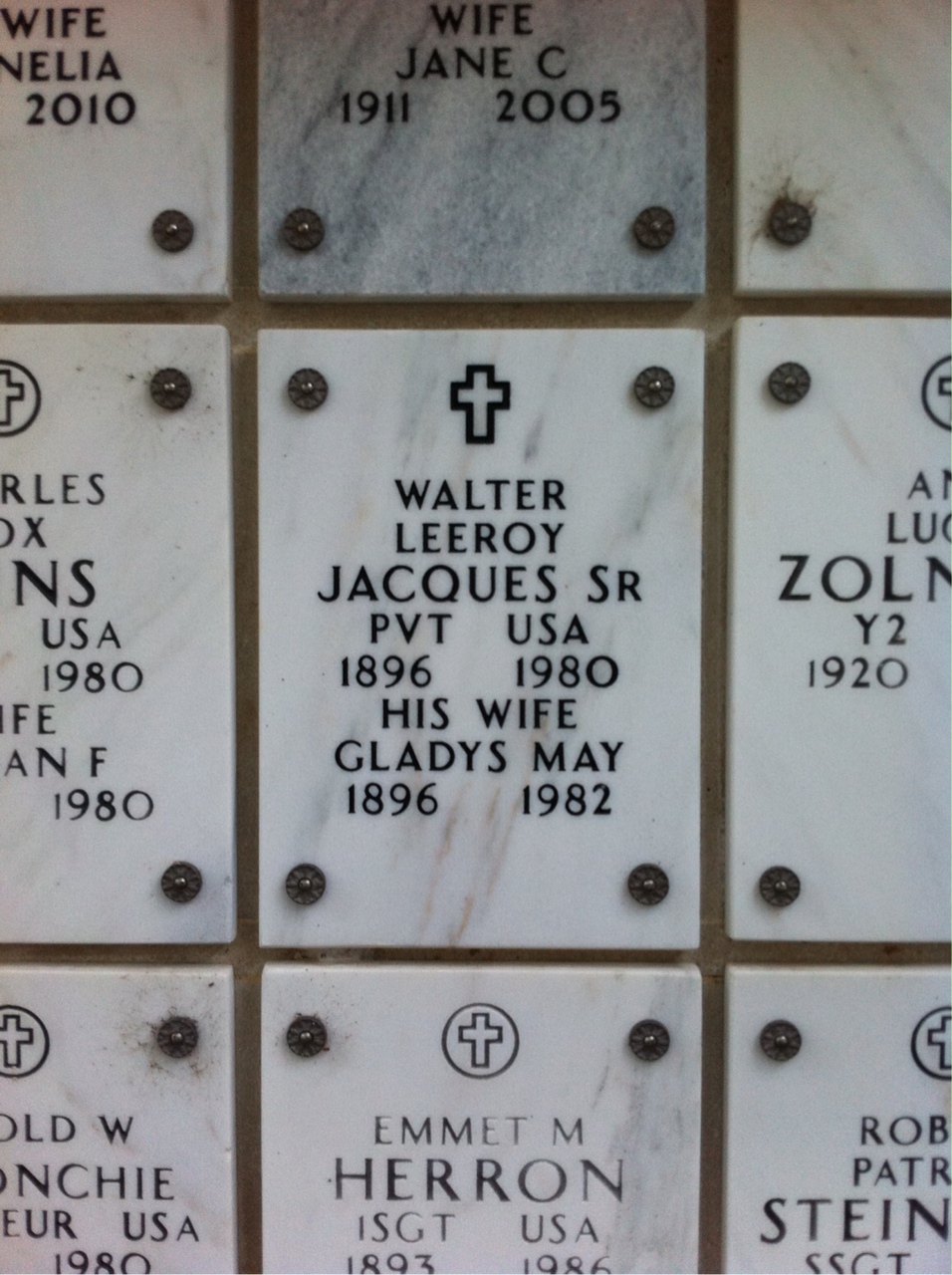 Walter L Jacques