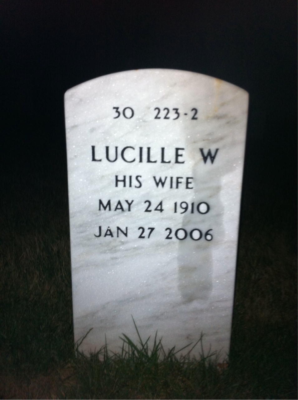 Back of headstone — Henry Bielski