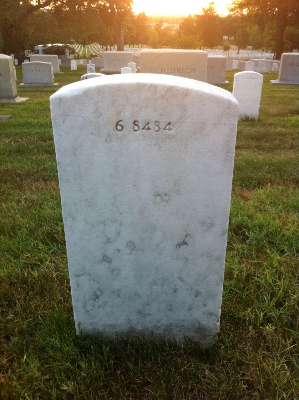 Back of headstone — Inger Acheson
