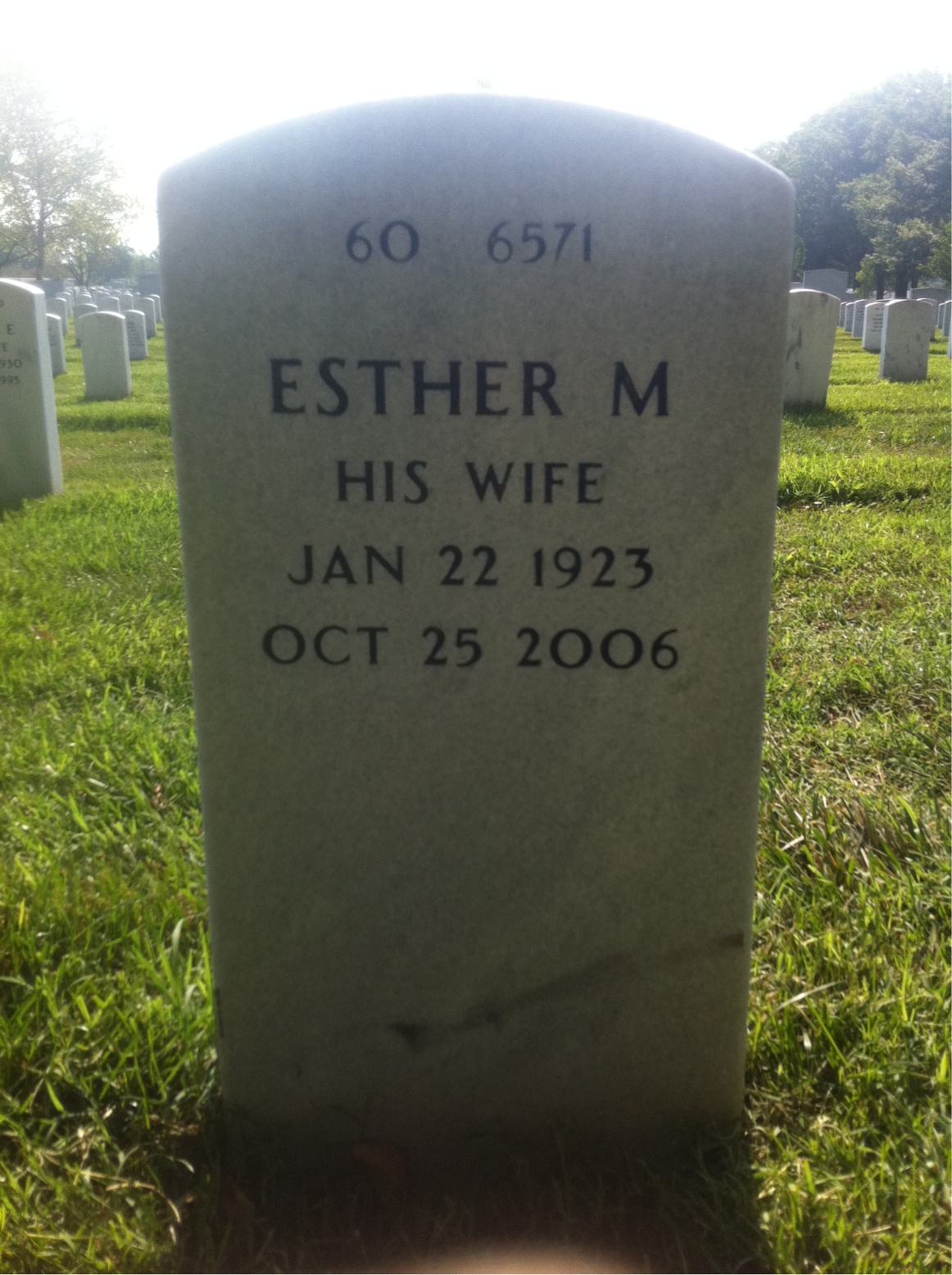 Back of headstone — John Flynn