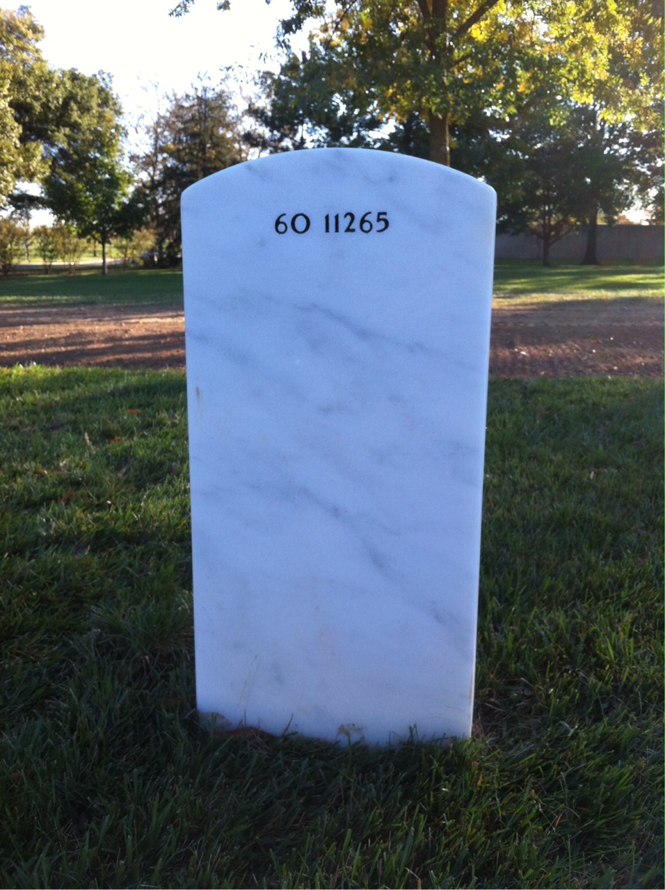 Back of headstone — Robert Bien