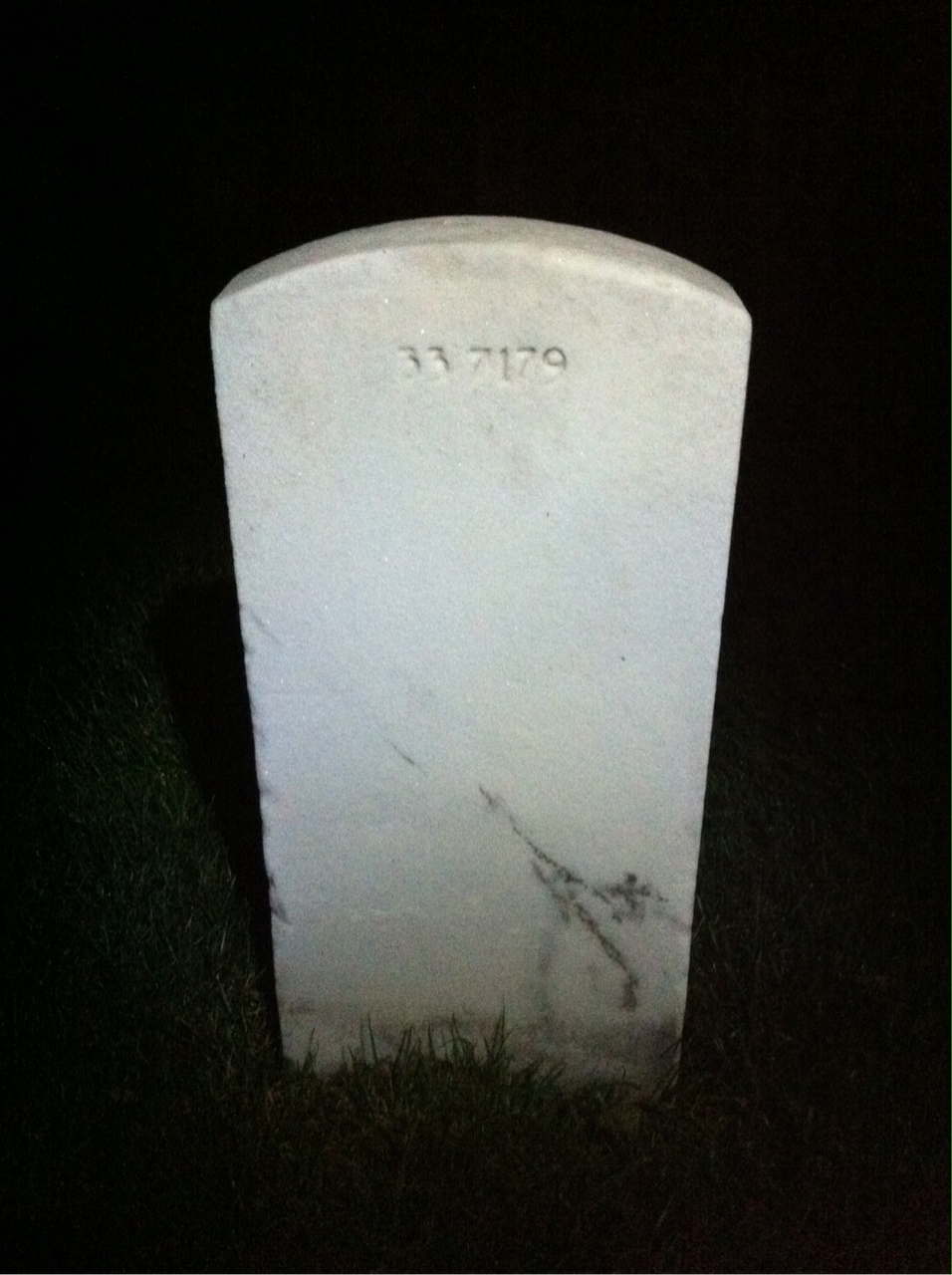 Back of headstone — Sam Dodd Tarver