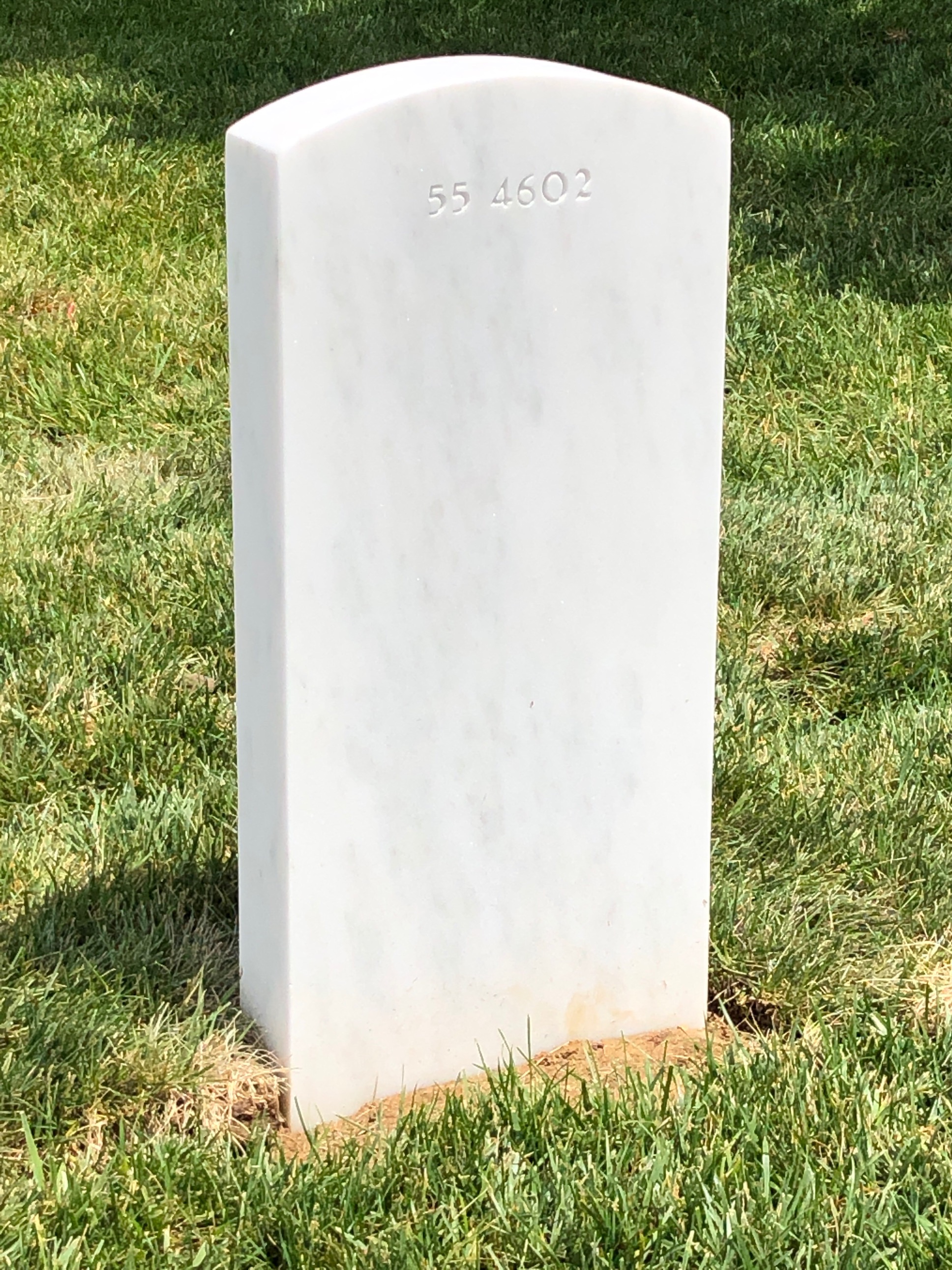 Back of headstone — Jeffrey Anderson