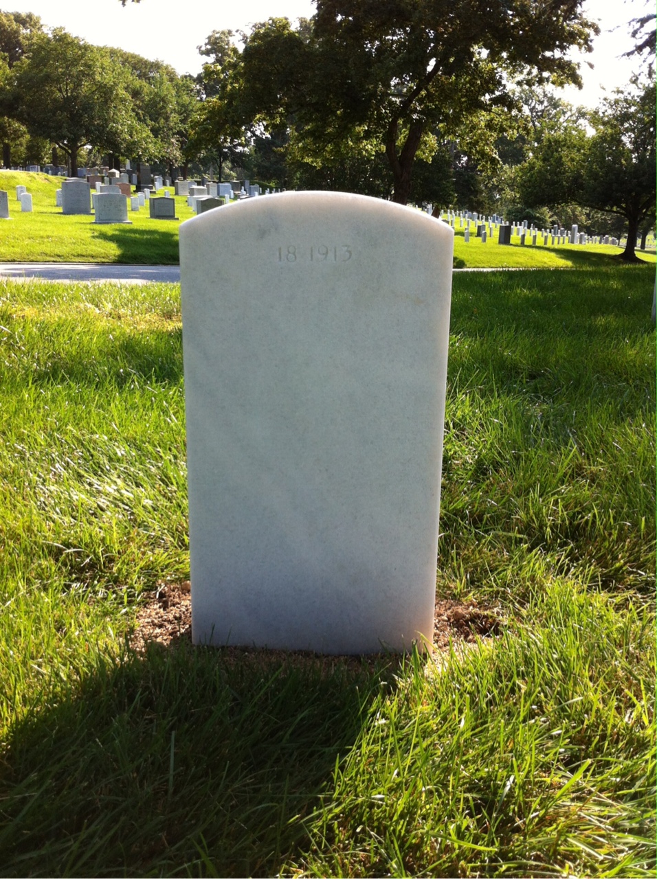 Back of headstone — John Acuna