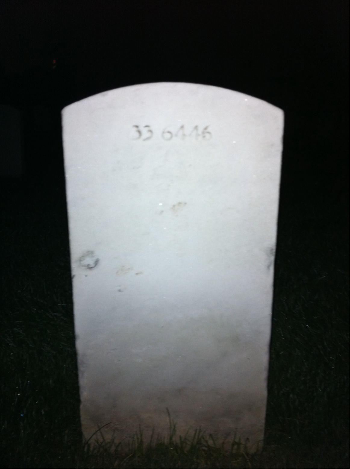 Back of headstone — Reginald Morgan