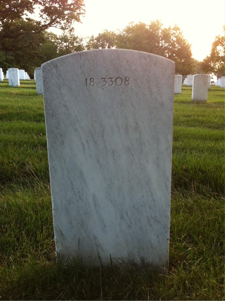 Back of headstone — Jessie Bohanon