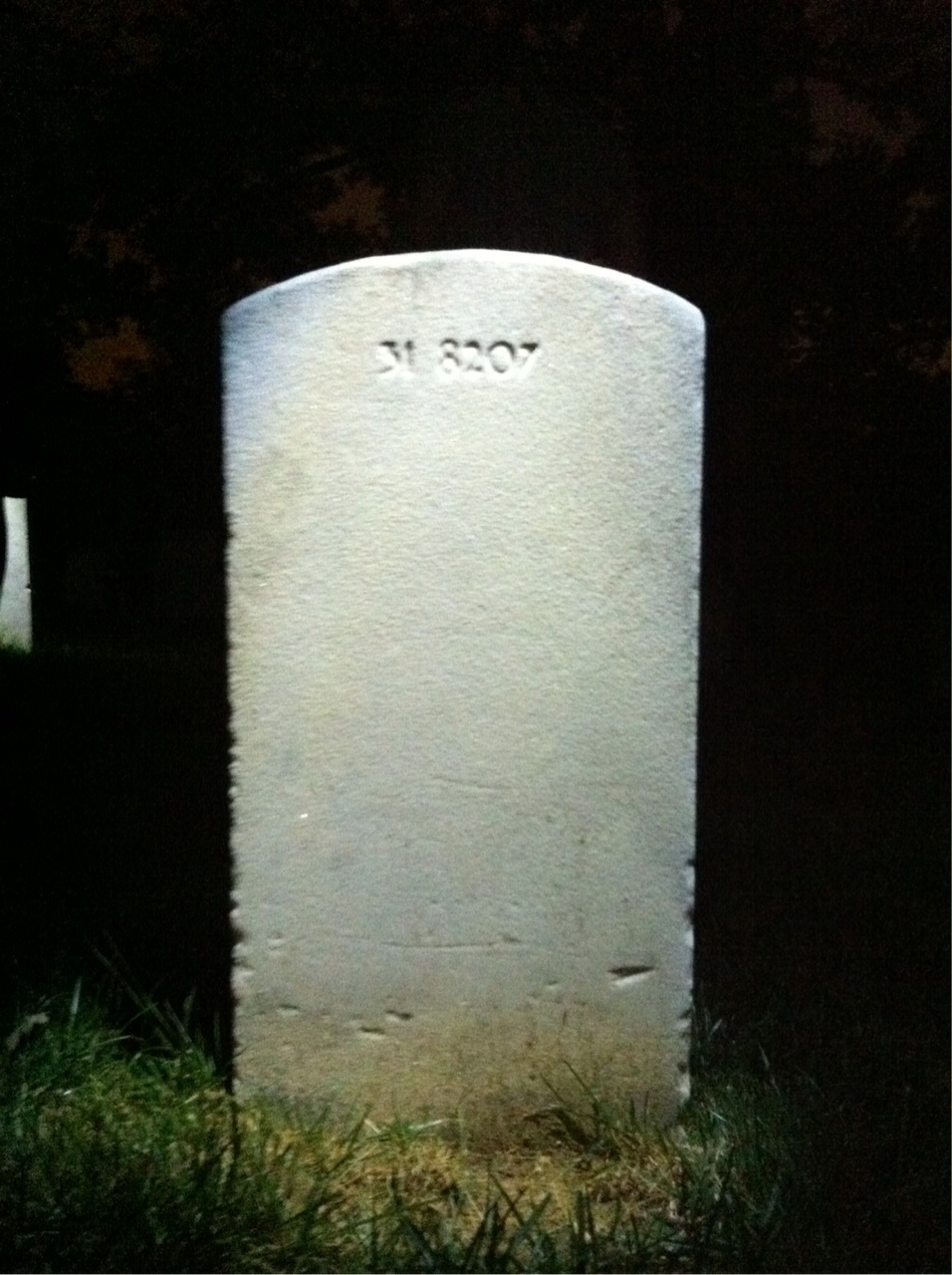 Back of headstone — Robert Miller
