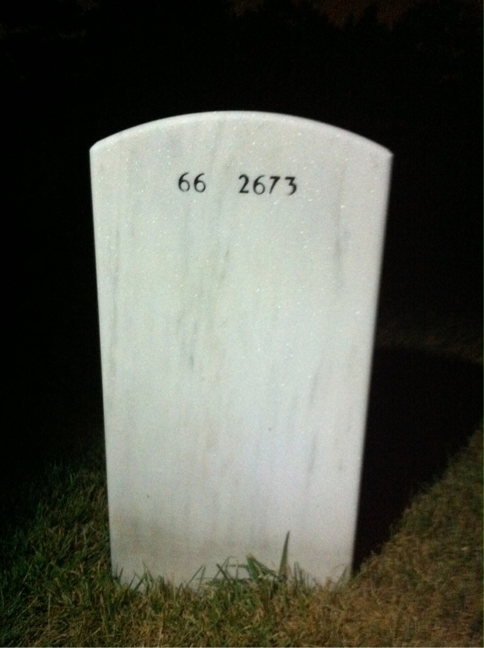 Back of headstone — Gilbert Munoz