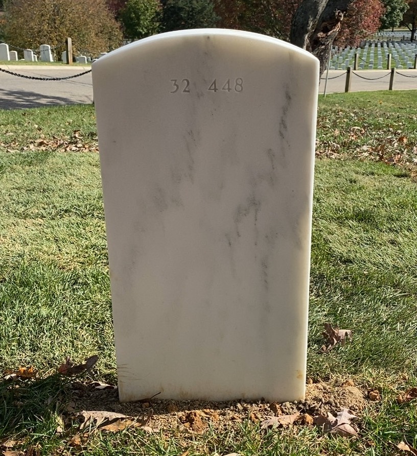 Back of headstone — Samuel J Potts