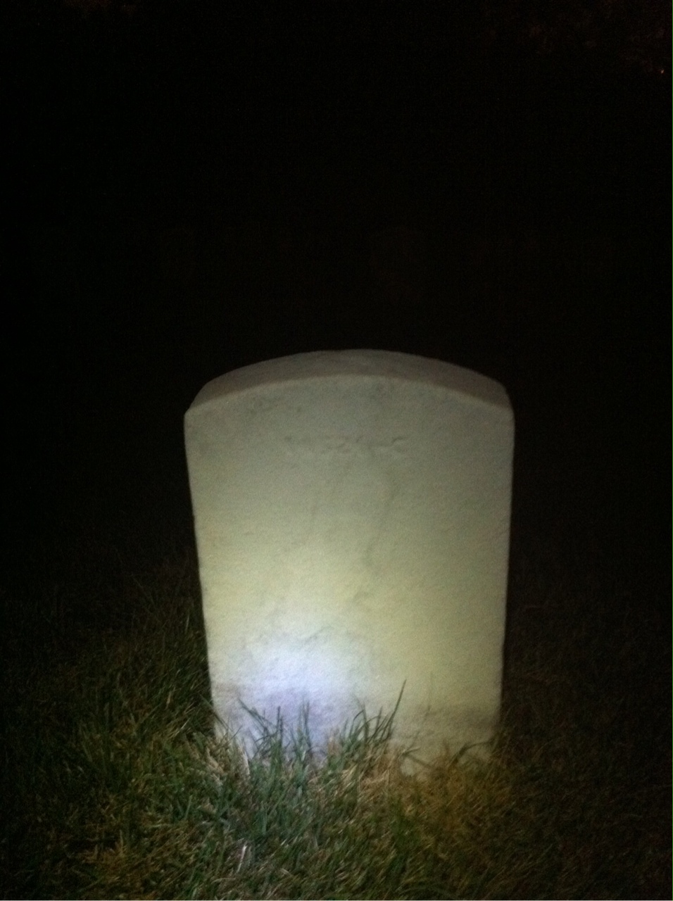 Back of headstone — Fenimore Ashbrock