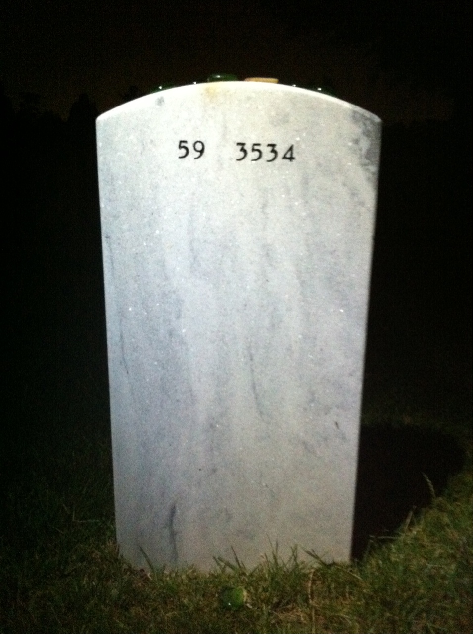 Back of headstone — William Rudyk