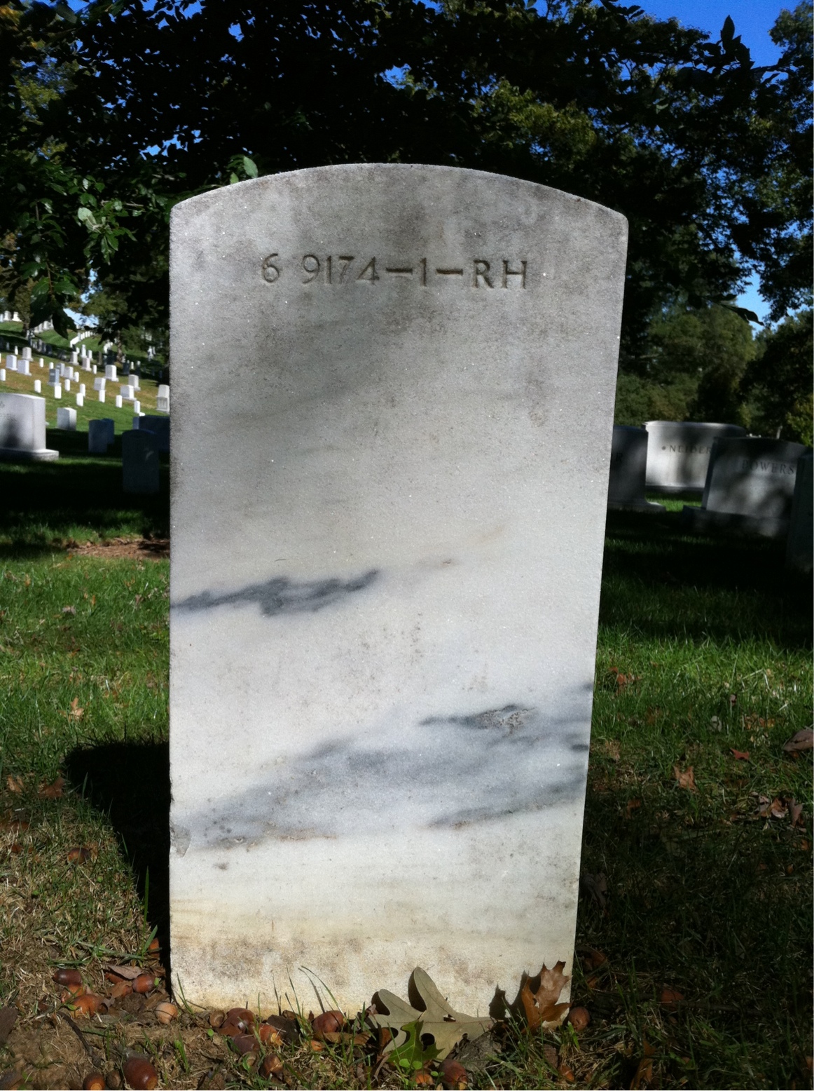 Back of headstone — Martin Moore