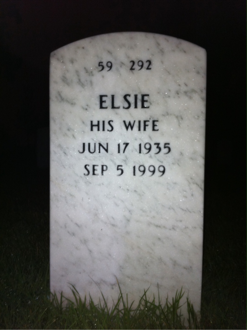 Back of headstone — Charles Taylor
